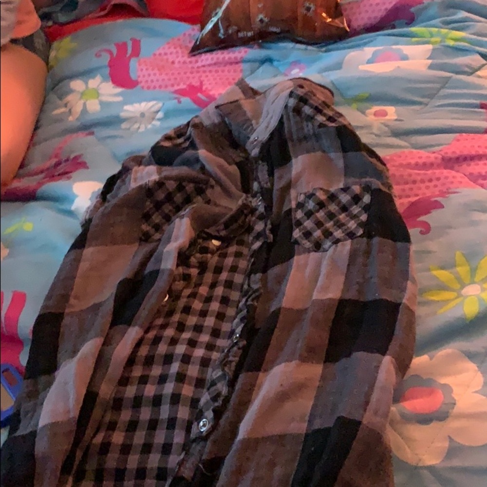 Plaid button up